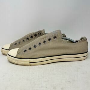 Converse x John Varvatos Grey Laceless Low Sneakers Mens Size 12